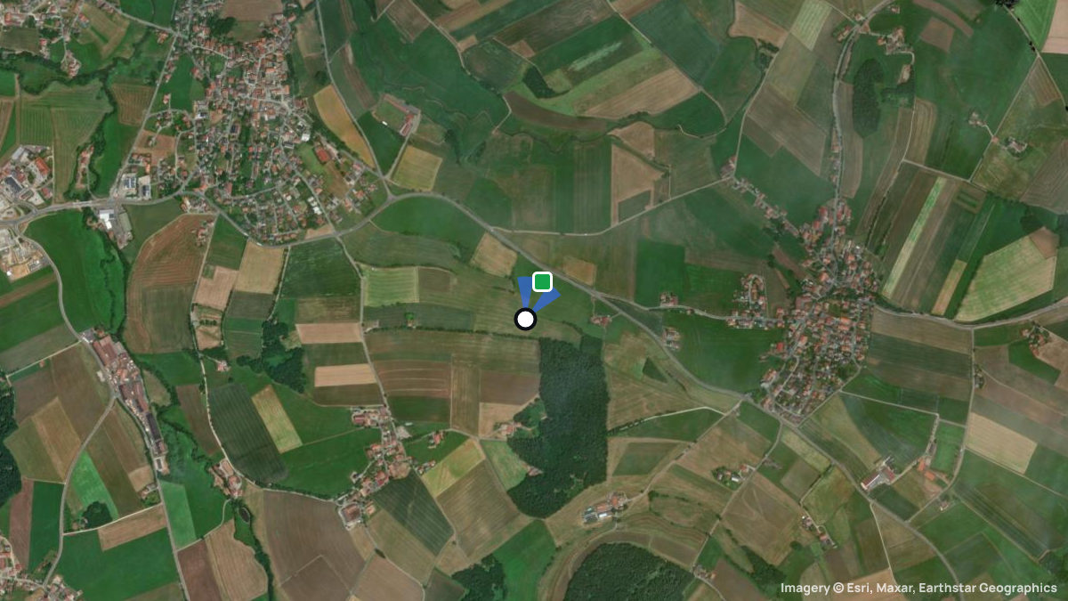 Satellite map of Eschlkam with its launches and landings