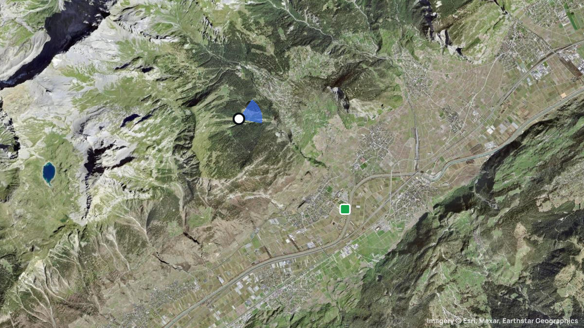Satellite map of Chou ou Tsou with its launches and landings