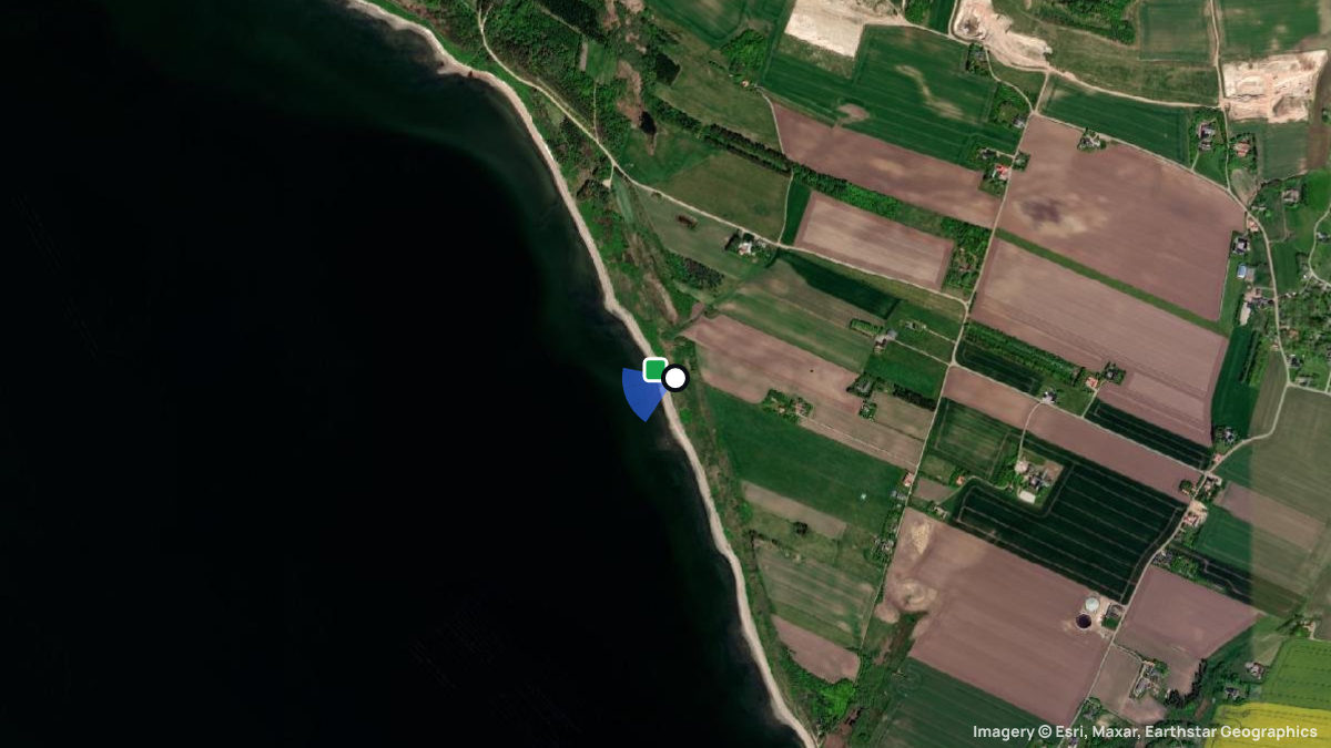Satellite map of Anshede with its launches and landings