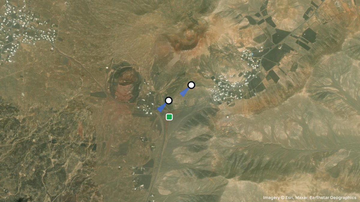 Satellite map of Femes with its launches and landings