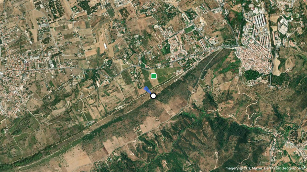 Satellitenkarte von Serra do Louro mit Start- und Landeplätzen