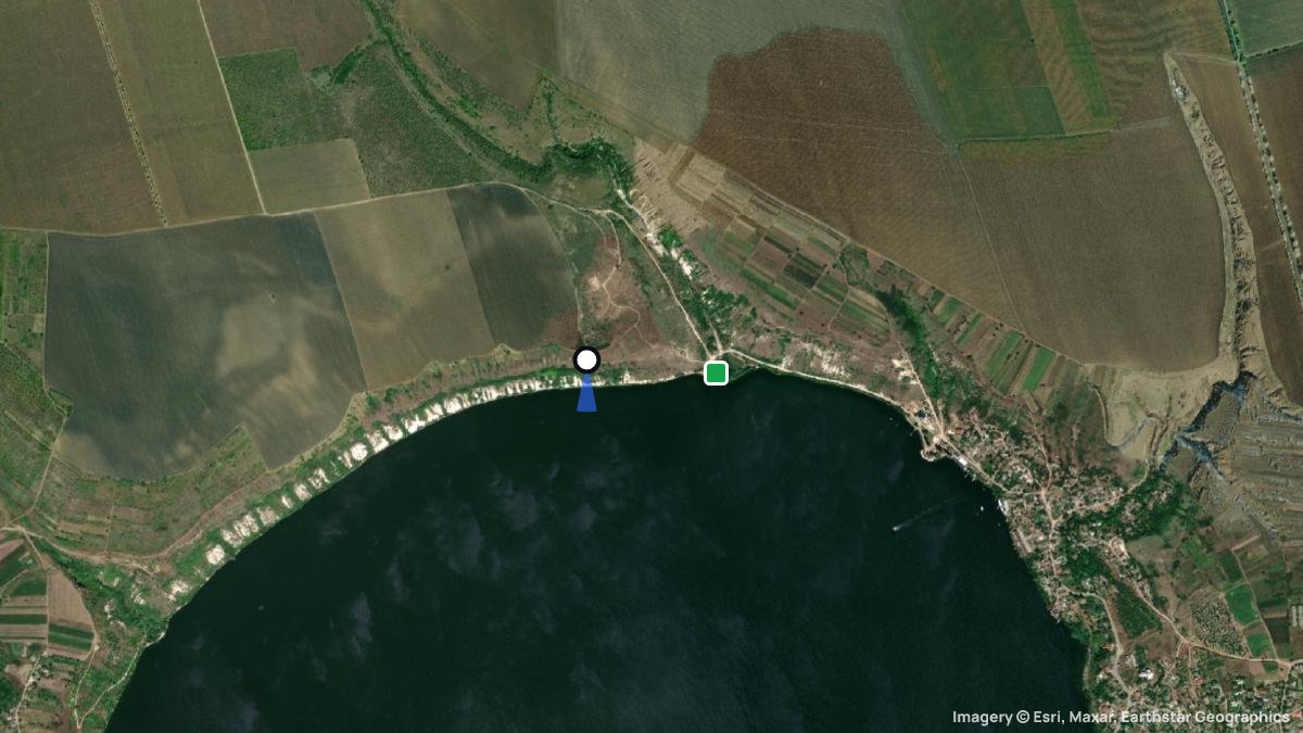 Satellite map of Molovata with its launches and landings