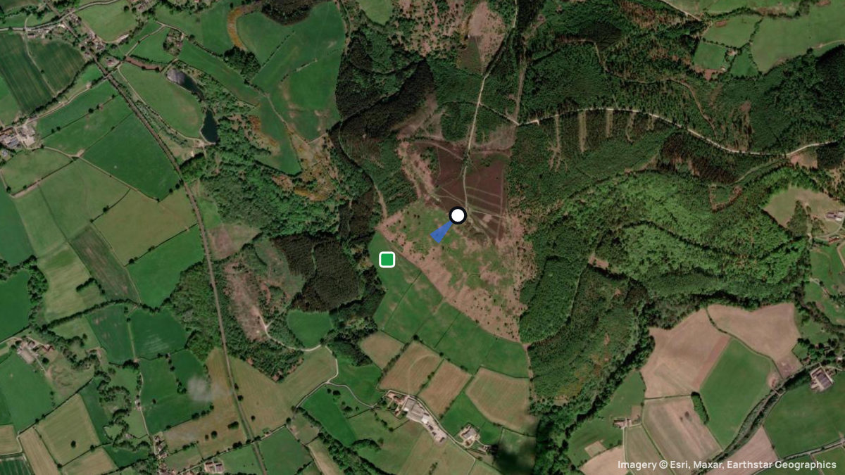Satellite map of Captain Cook Monument with its launches and landings