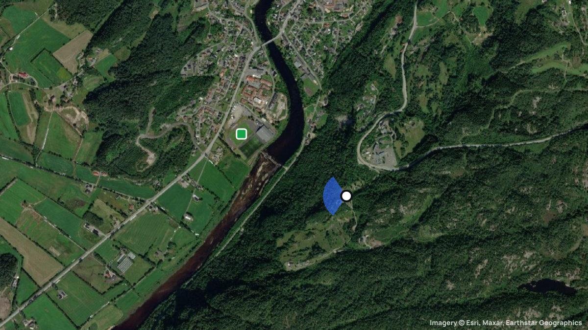 Satellite map of Utsikten with its launches and landings