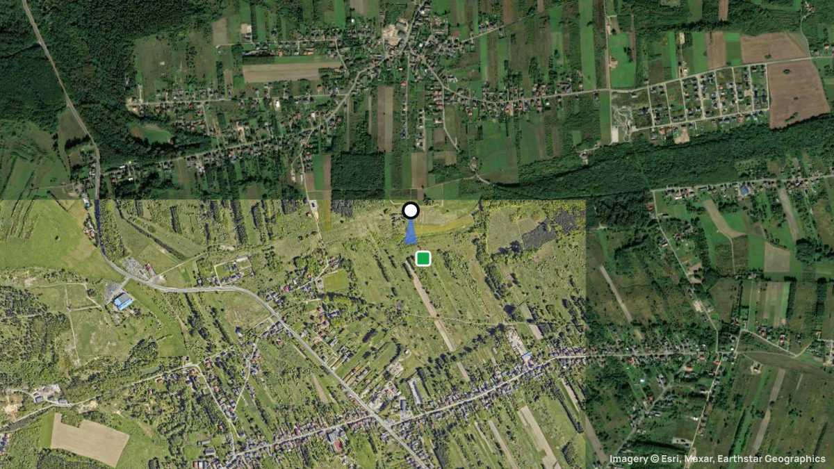 Satellite map of Gora Siewierska with its launches and landings