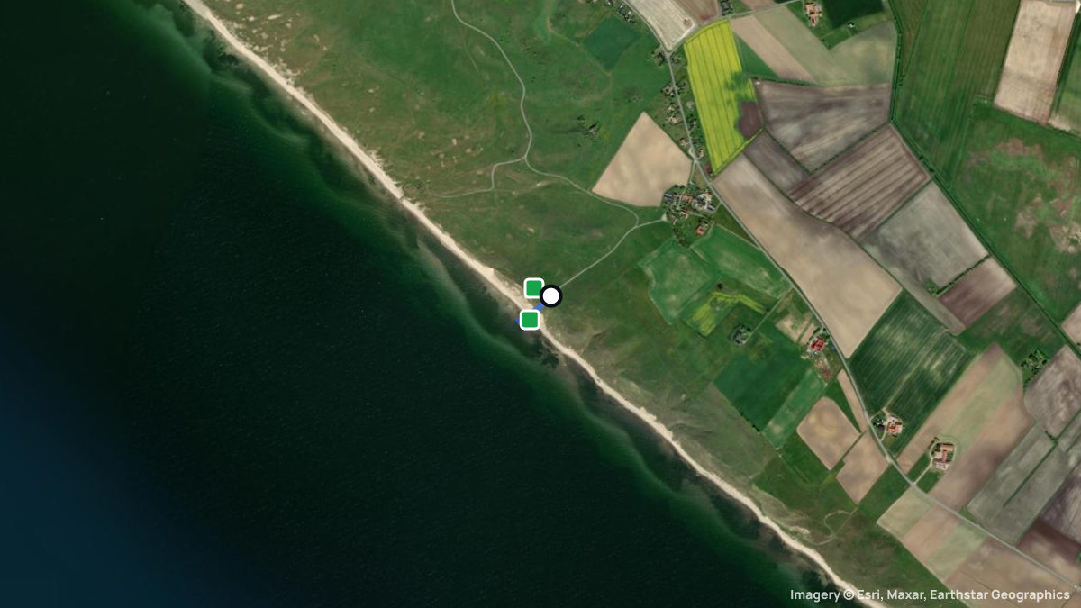 Satellite map of Hammar with its launches and landings