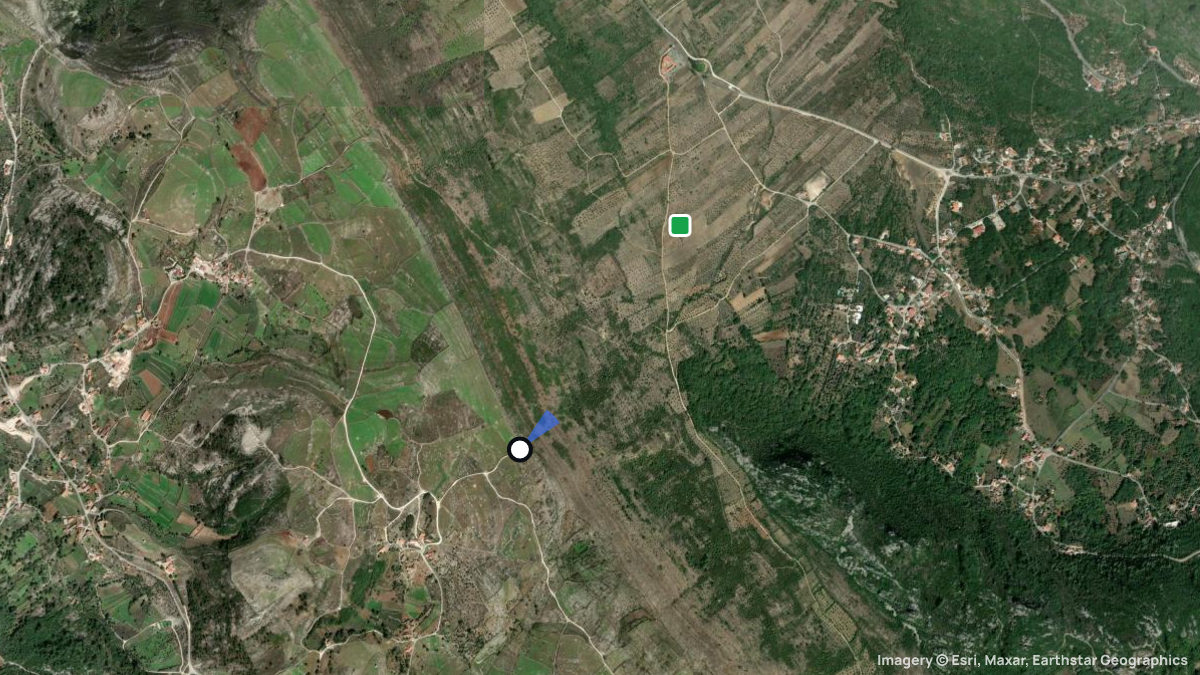 Satellite map of Alvados with its launches and landings