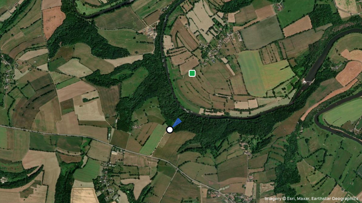 Satellite map of St. Marc D'Ouilly with its launches and landings