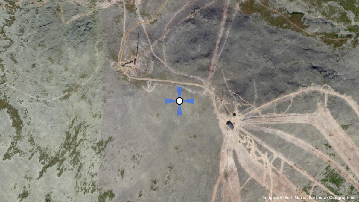 Satellitenkarte von Ylläs mit Start- und Landeplätzen