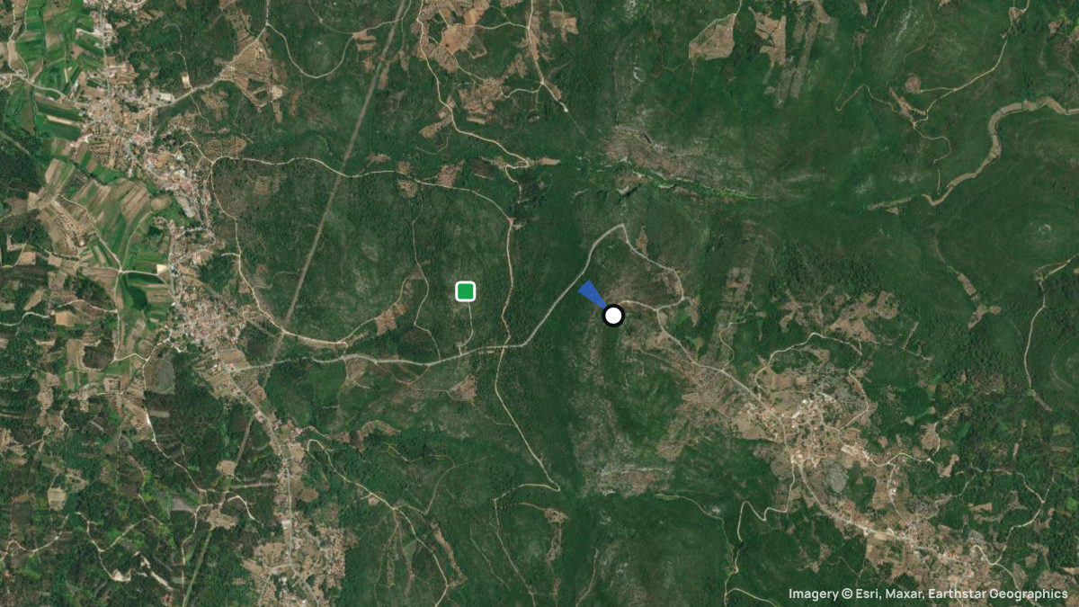 Satellitenkarte von Redinha mit Start- und Landeplätzen