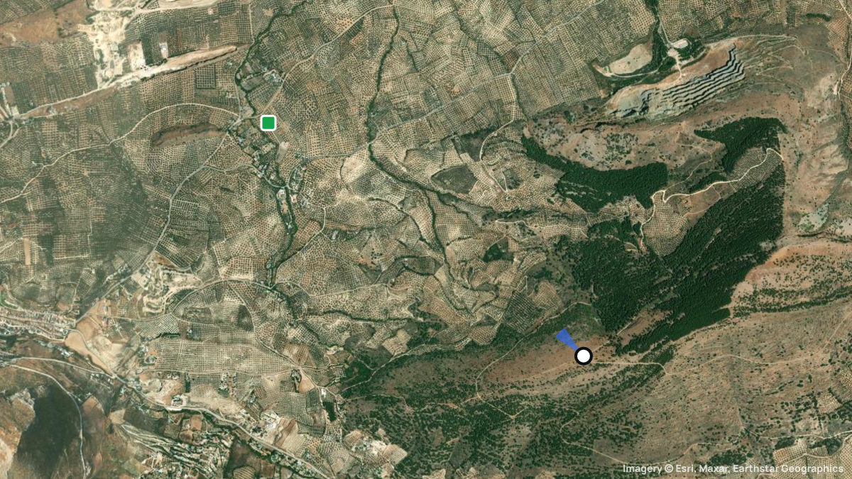 Satellite map of La Grana with its launches and landings