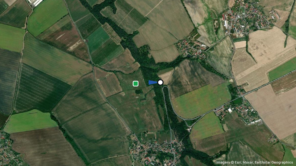 Satellite map of Andrlak with its launches and landings