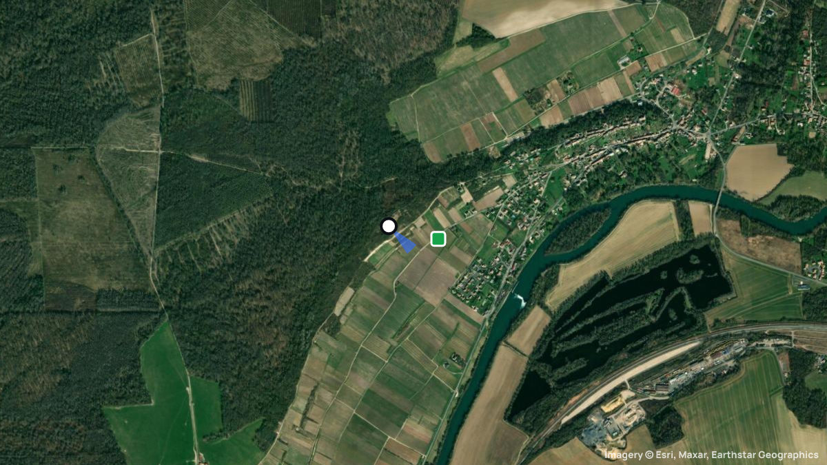 Satellite map of Mont-Saint-Pere with its launches and landings