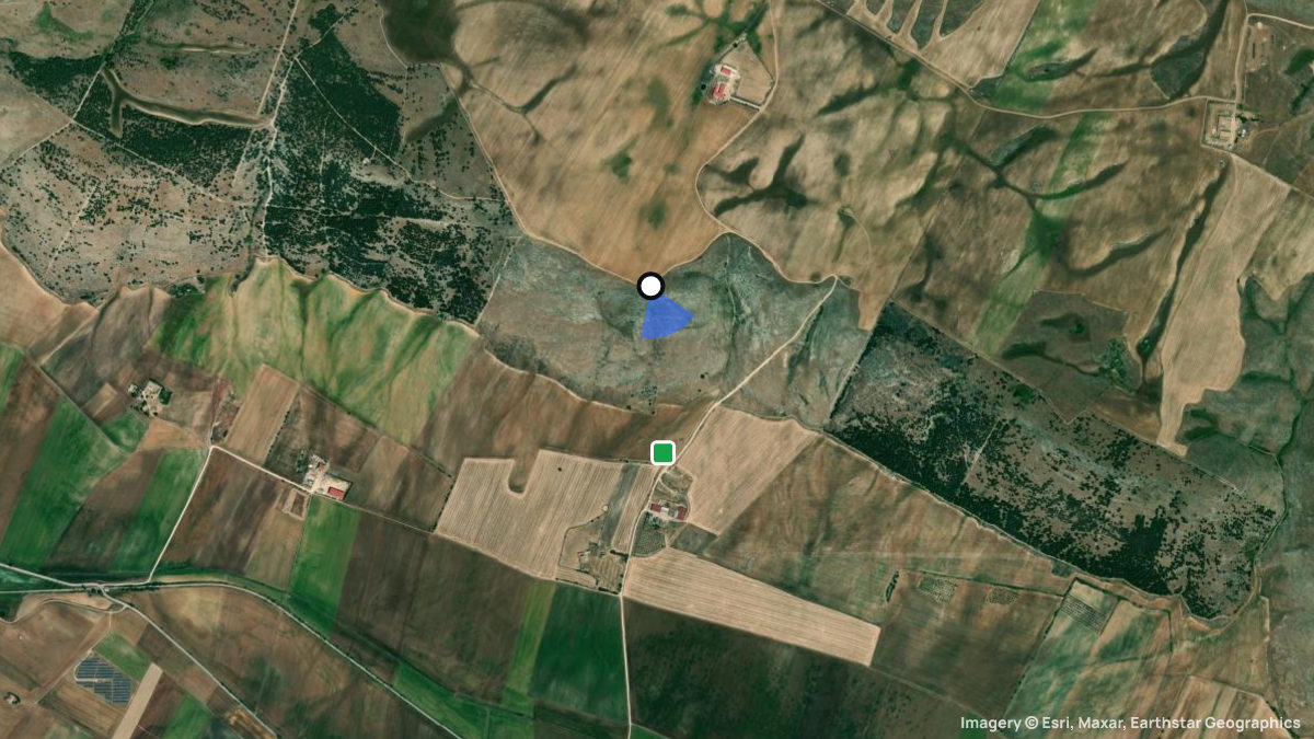 Satellite map of Senarico with its launches and landings