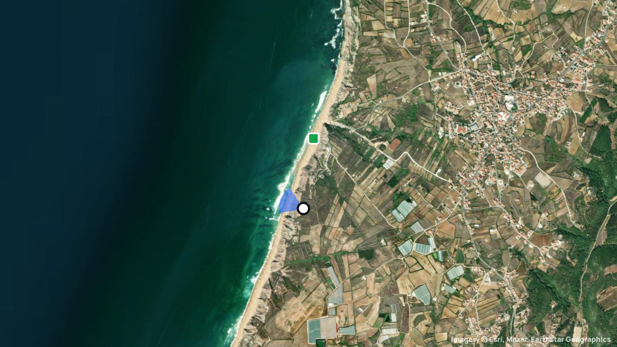 Satellite map of Ribamar with its launches and landings
