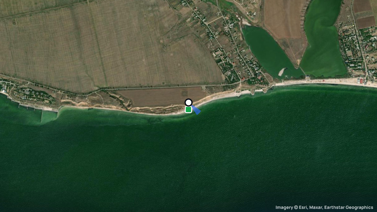 Satellite map of Mors'ke with its launches and landings