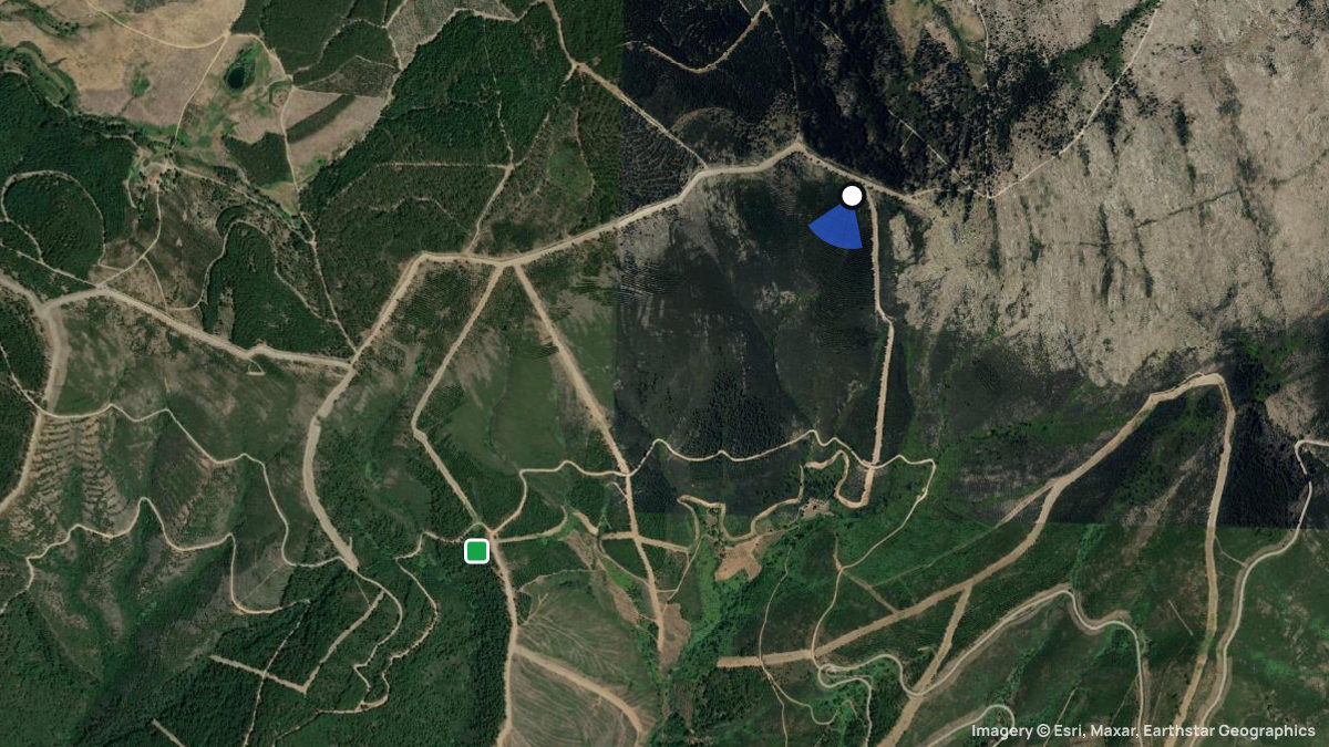 Satellite map of Foios with its launches and landings