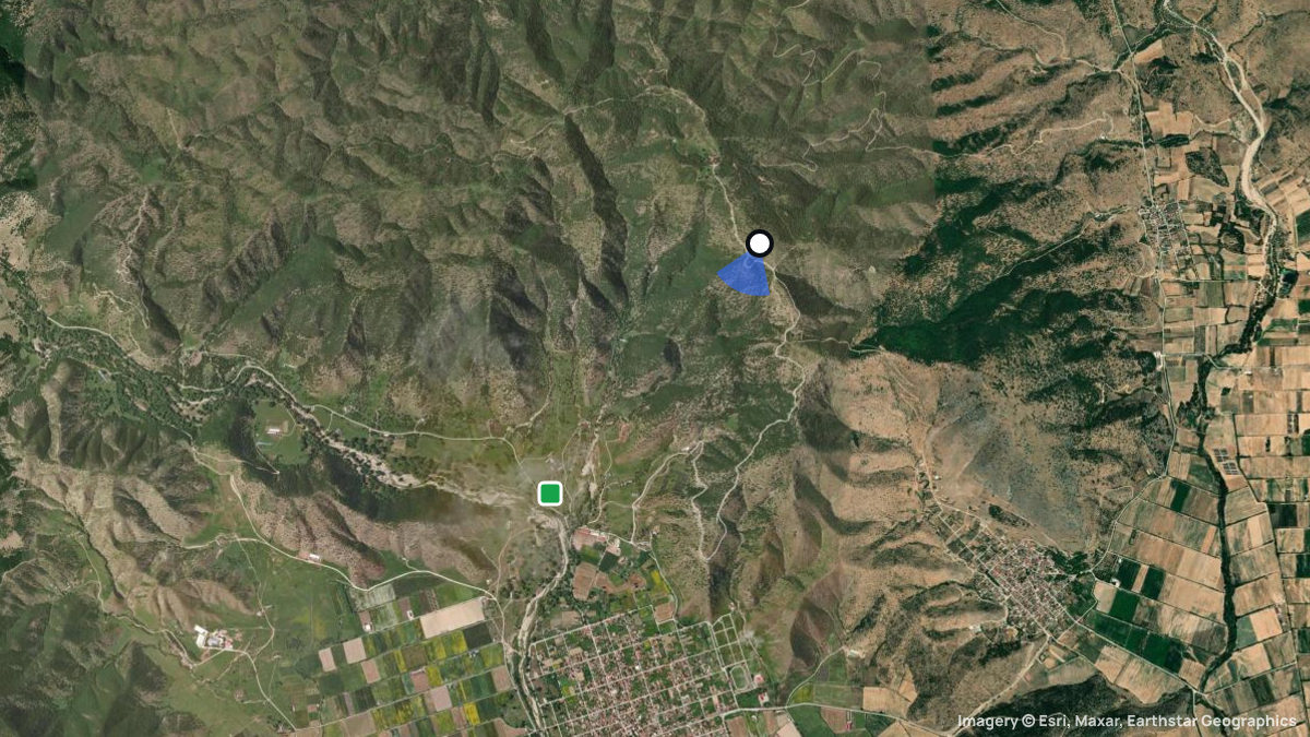 Satellite map of Ichalia with its launches and landings