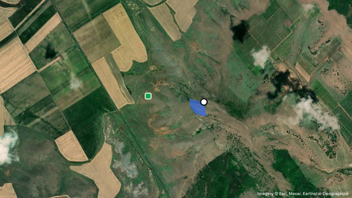 Satellite map of Priopcea with its launches and landings