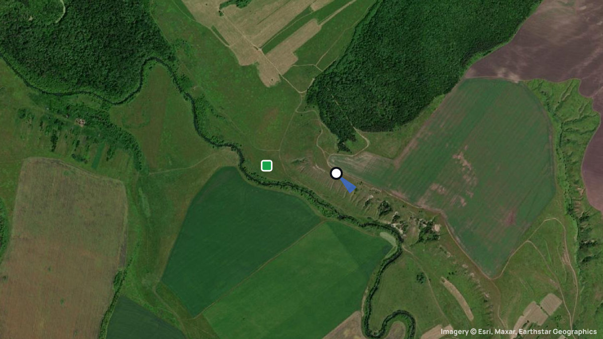 Satellitenkarte von Beliskij mit Start- und Landeplätzen