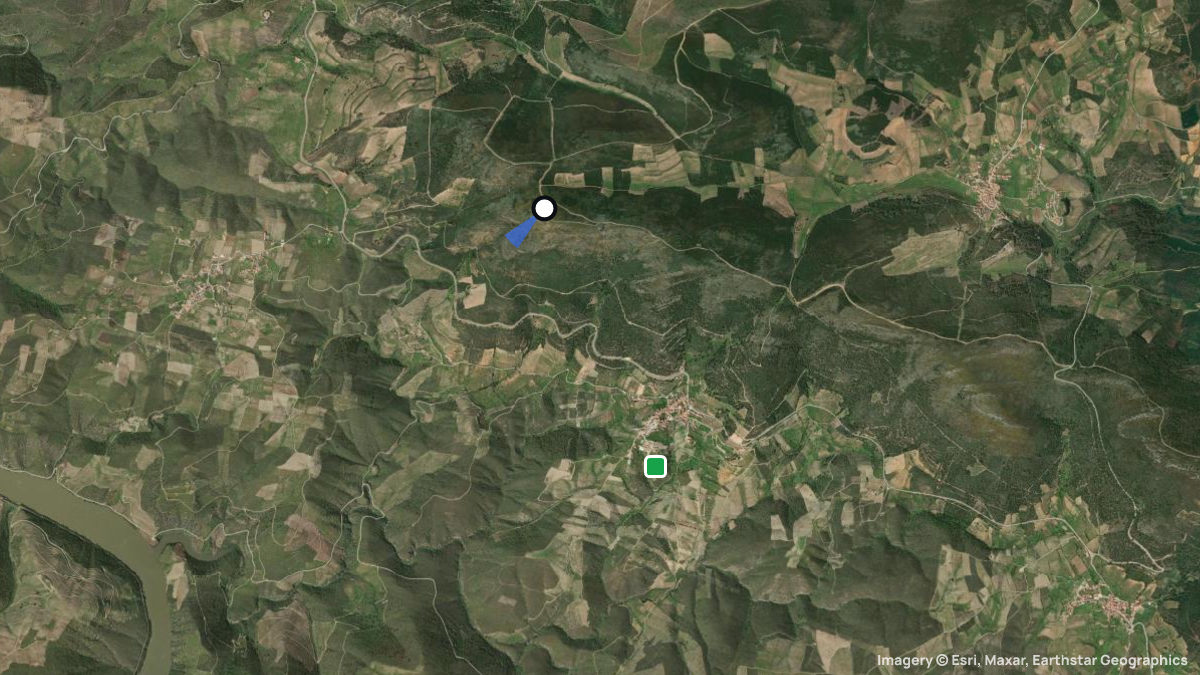 Satellitenkarte von Lapinha mit Start- und Landeplätzen