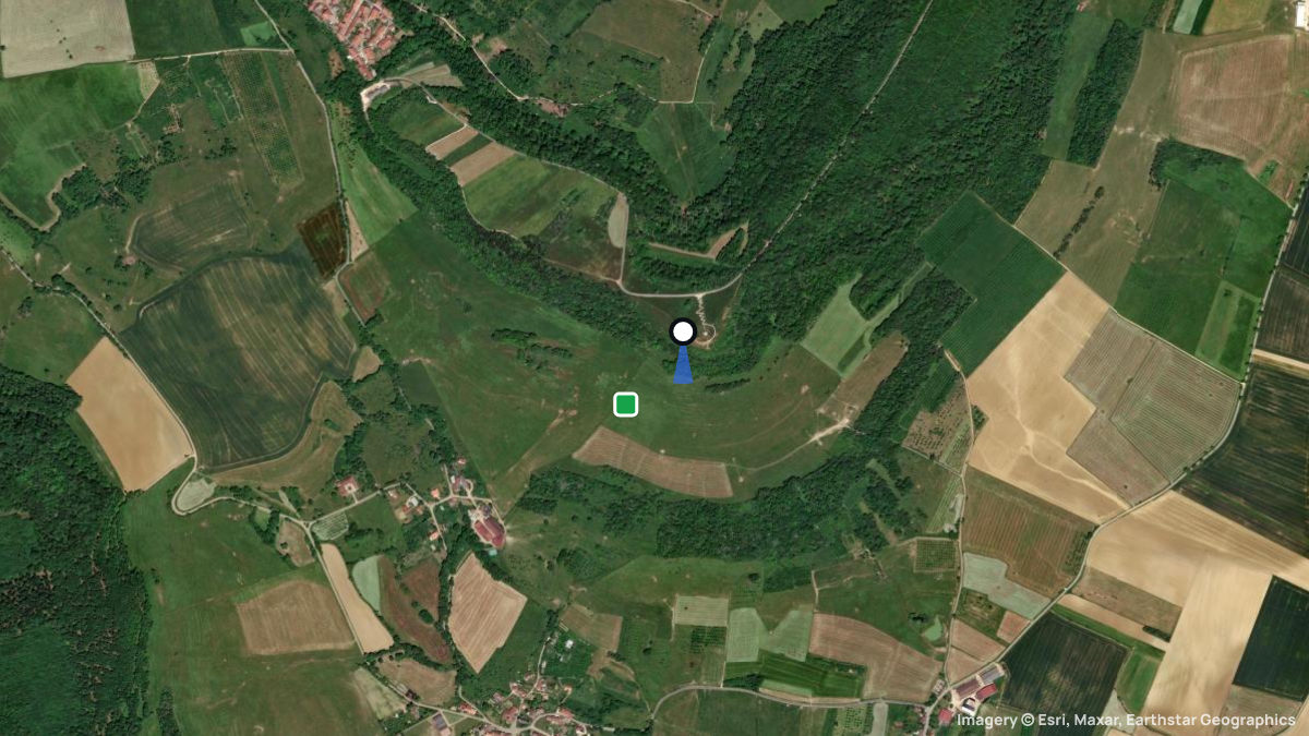 Satellitenkarte von Sion mit Start- und Landeplätzen