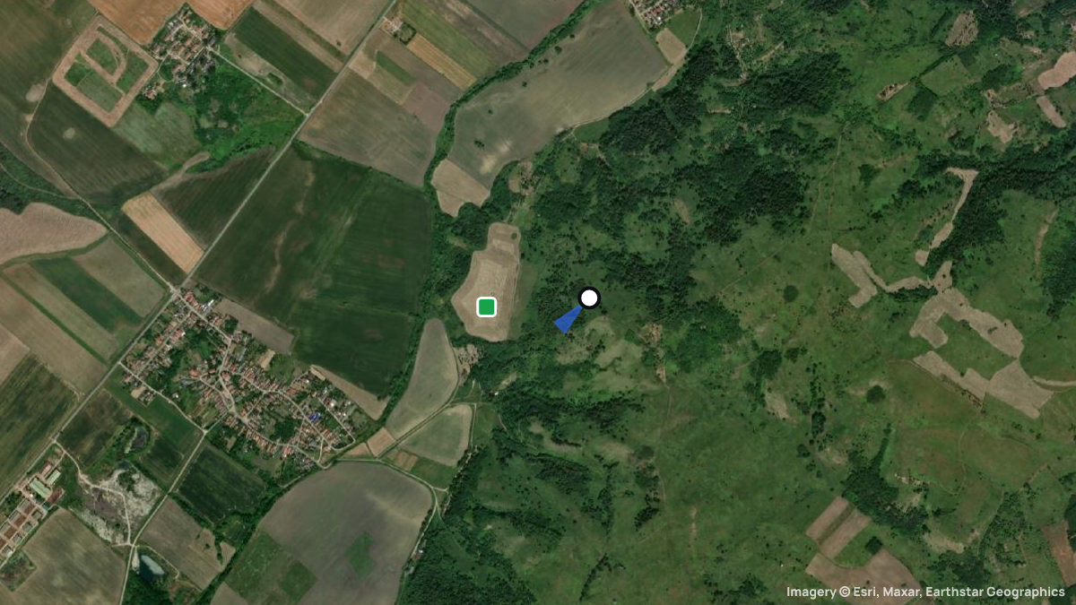 Satellite map of Sajokapolna with its launches and landings