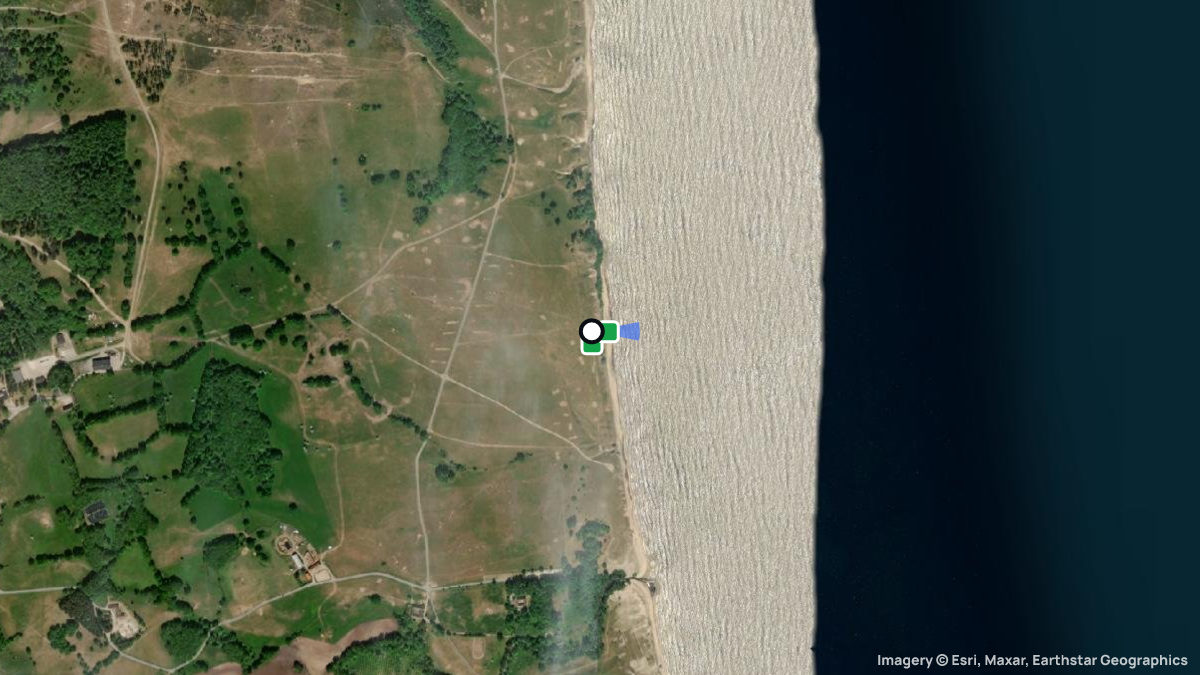 Satellitenkarte von Ravlunda mit Start- und Landeplätzen