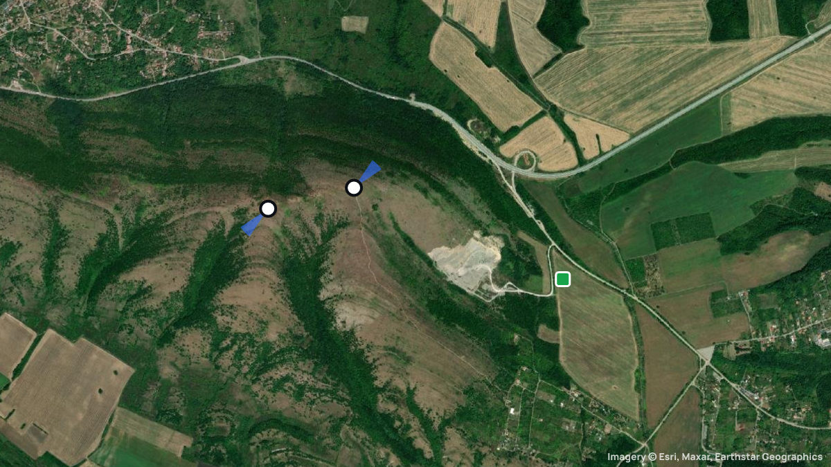 Satellite map of Verenischko Burdo with its launches and landings