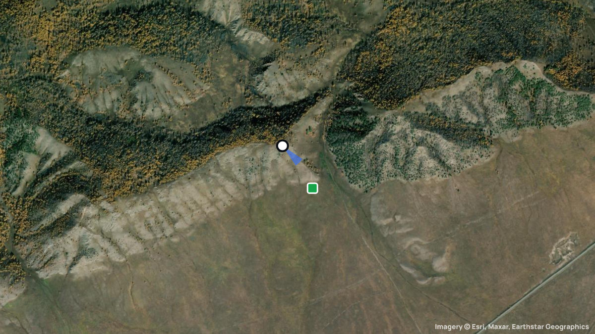 Satellite map of Bidja with its launches and landings