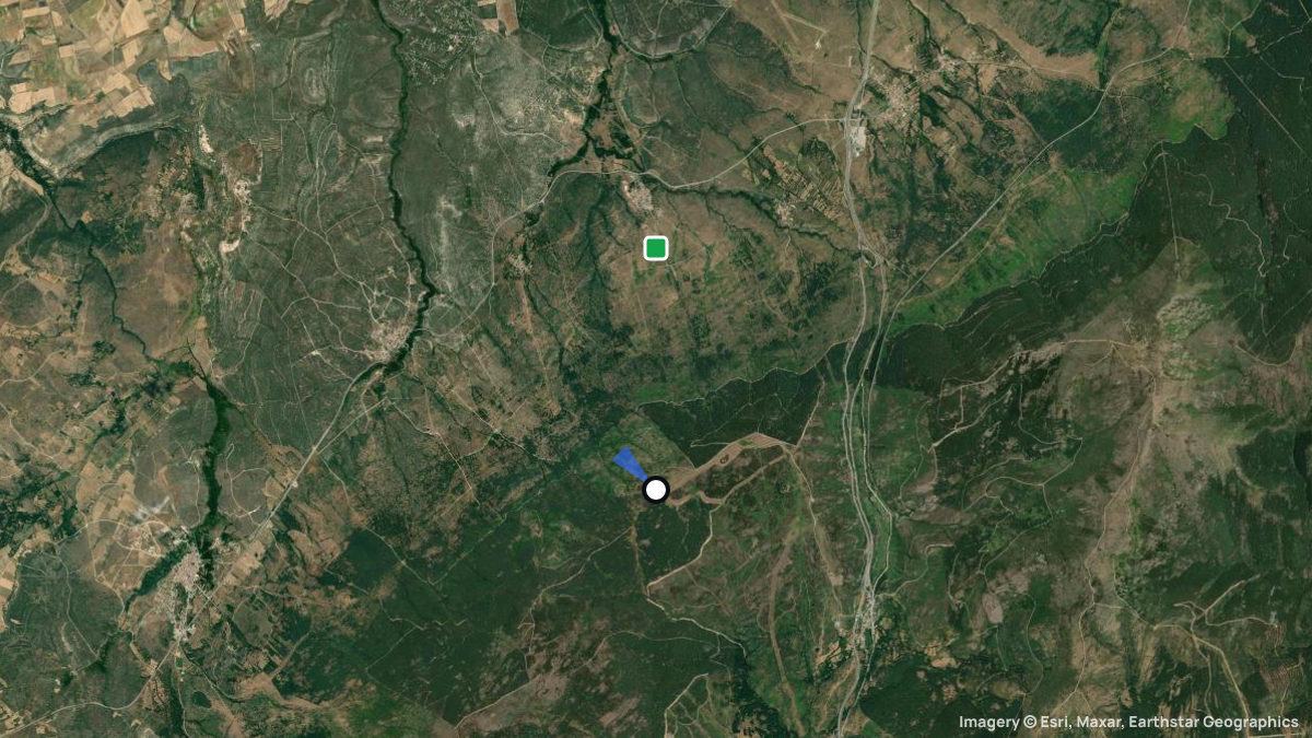 Satellitenkarte von Somosierra mit Start- und Landeplätzen