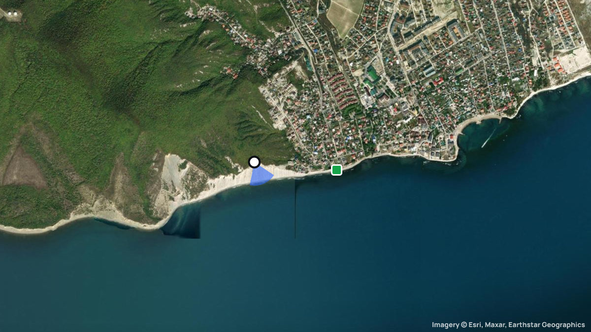 Satellite map of Myskhayo with its launches and landings