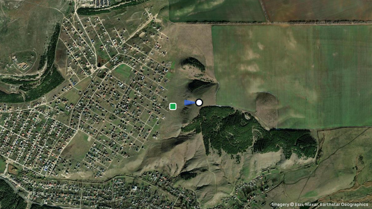 Satellite map of Strohonivka with its launches and landings