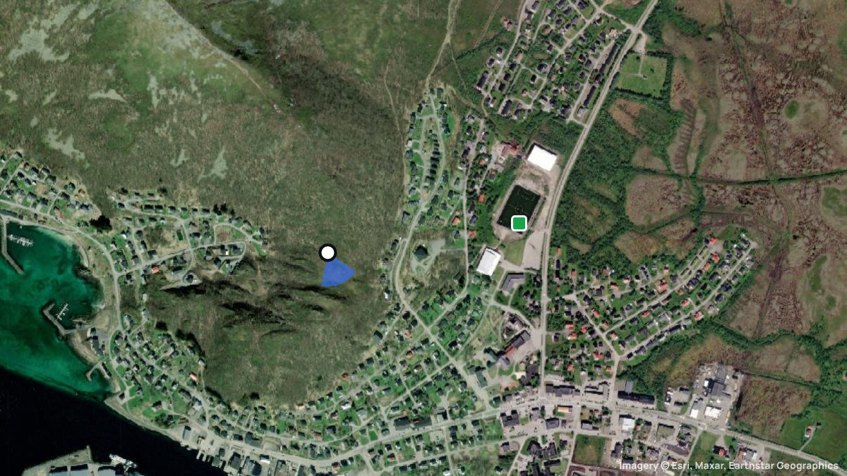 Satellite map of Myre with its launches and landings