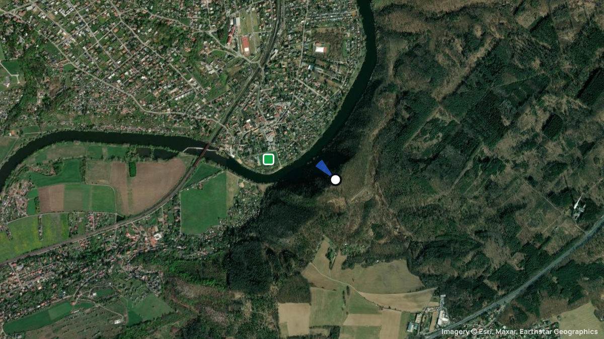 Satellitenkarte von Cukrak mit Start- und Landeplätzen