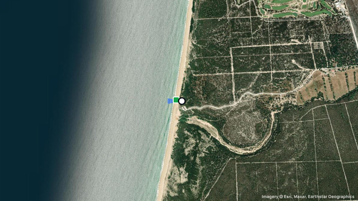 Satellite map of Alberta a Nova with its launches and landings