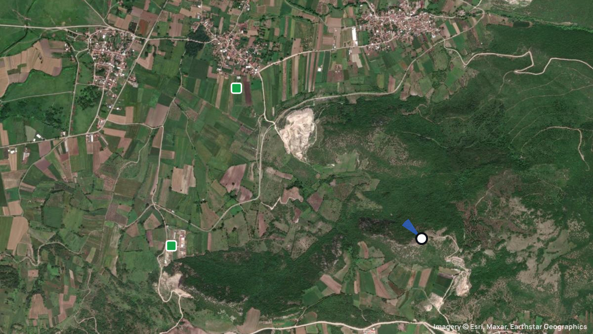 Satellite map of Mustafakemalpasa with its launches and landings