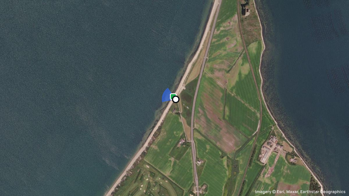 Satellitenkarte von Toftum Bjerge mit Start- und Landeplätzen