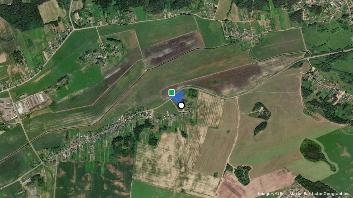 Satellite map of Anoshko with its launches and landings