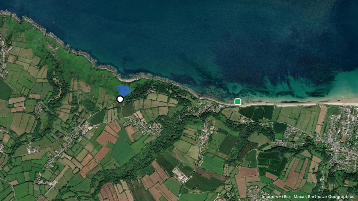 Satellite map of Landemer with its launches and landings