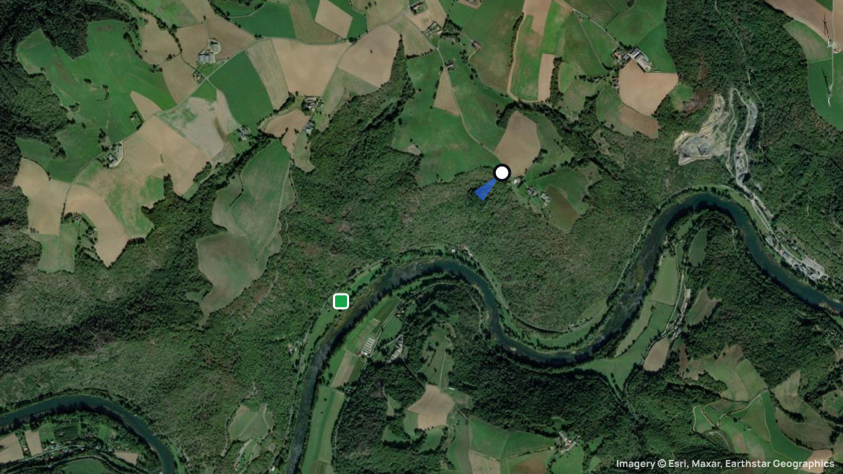 Satellite map of Carvel with its launches and landings