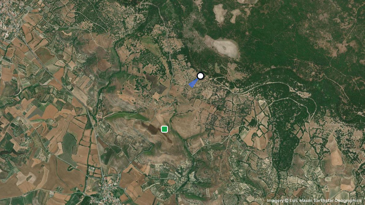 Satellite map of Setzu with its launches and landings