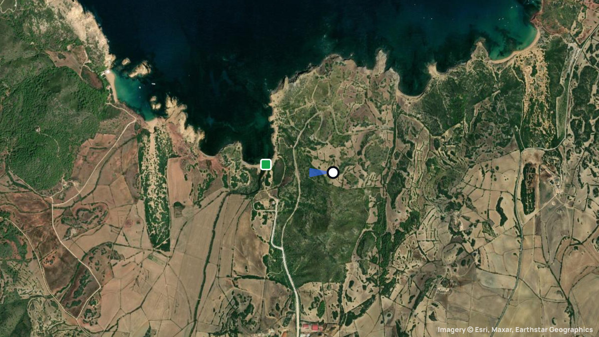 Satellite map of Benimel with its launches and landings