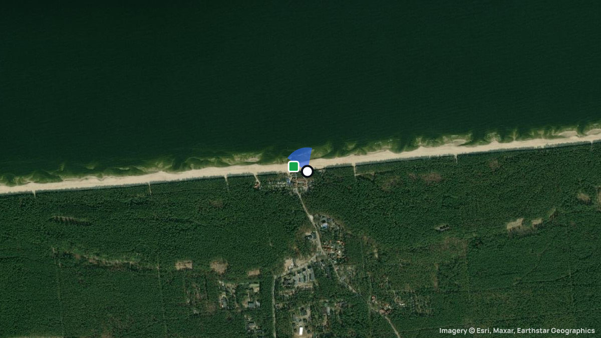 Satellite map of Stegna with its launches and landings