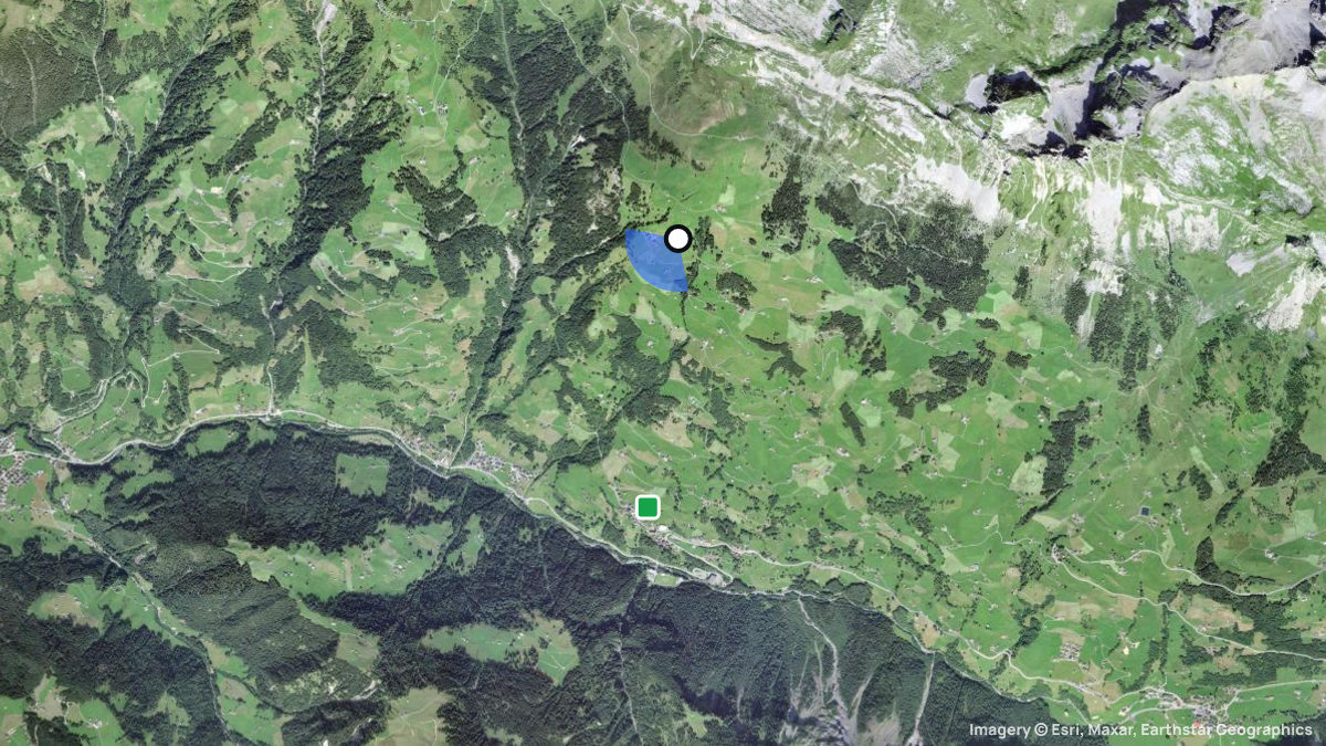 Satellite map of Ratzi with its launches and landings