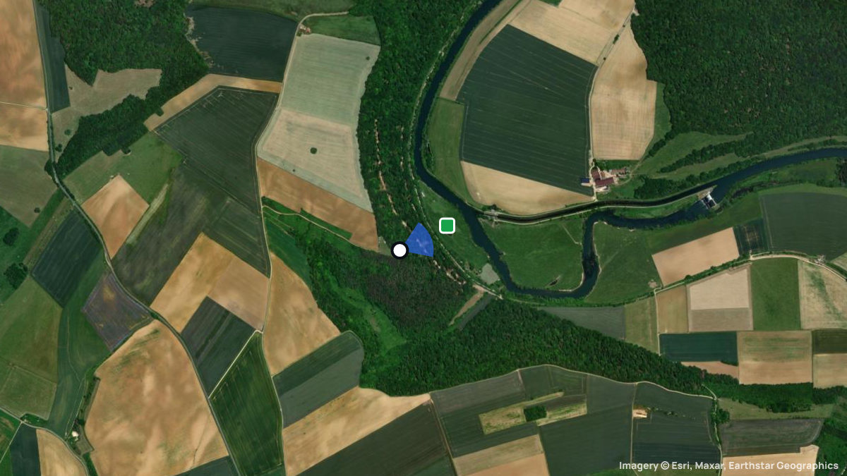 Satellitenkarte von Mont Fort mit Start- und Landeplätzen