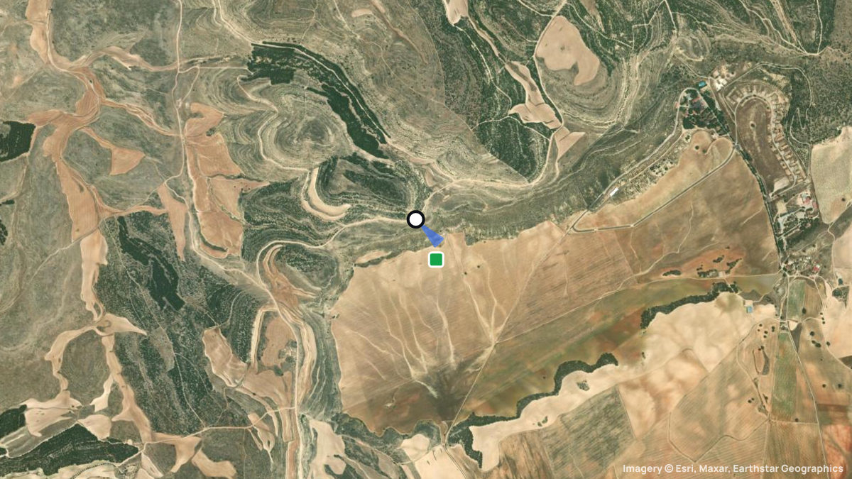 Satellite map of Chinchilla with its launches and landings