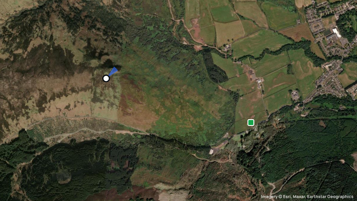 Satellite map of Ross with its launches and landings