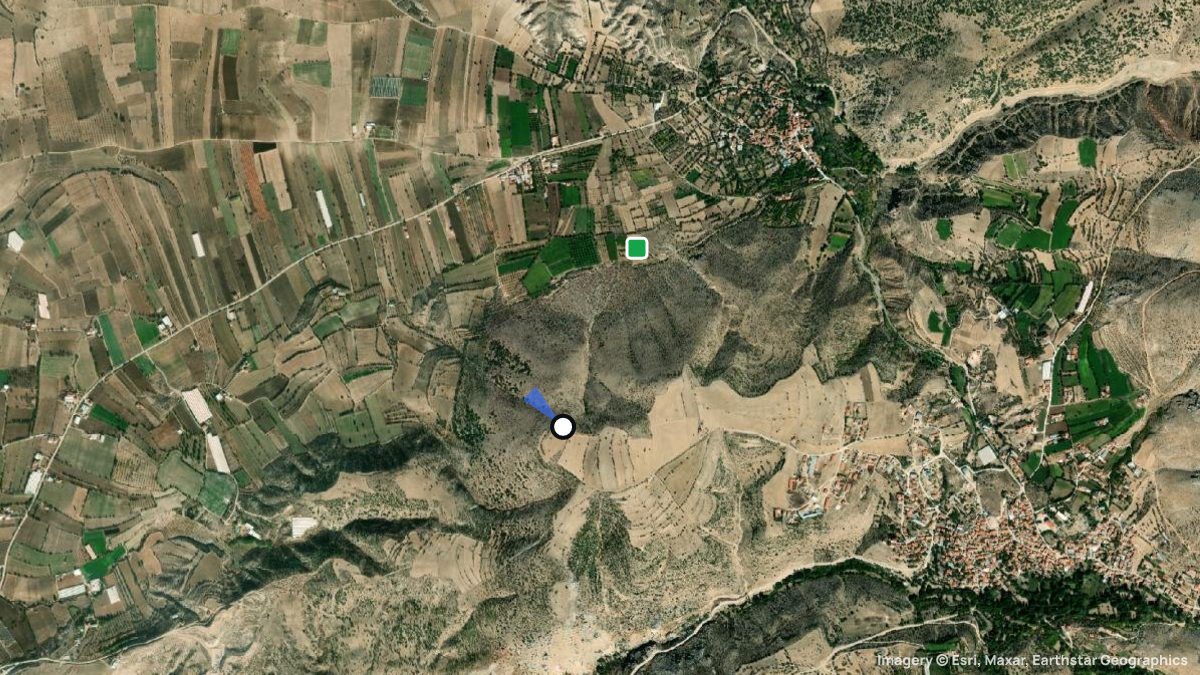 Satellite map of Günalan with its launches and landings