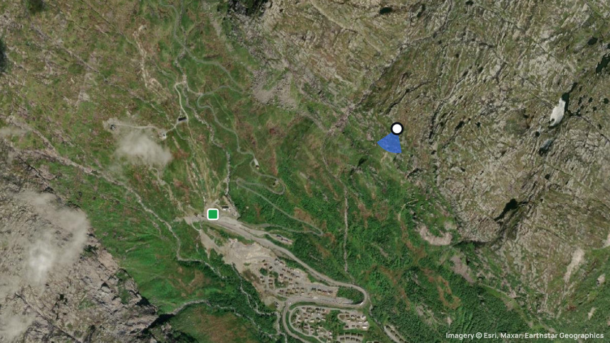 Satellitenkarte von Reinstigen mit Start- und Landeplätzen
